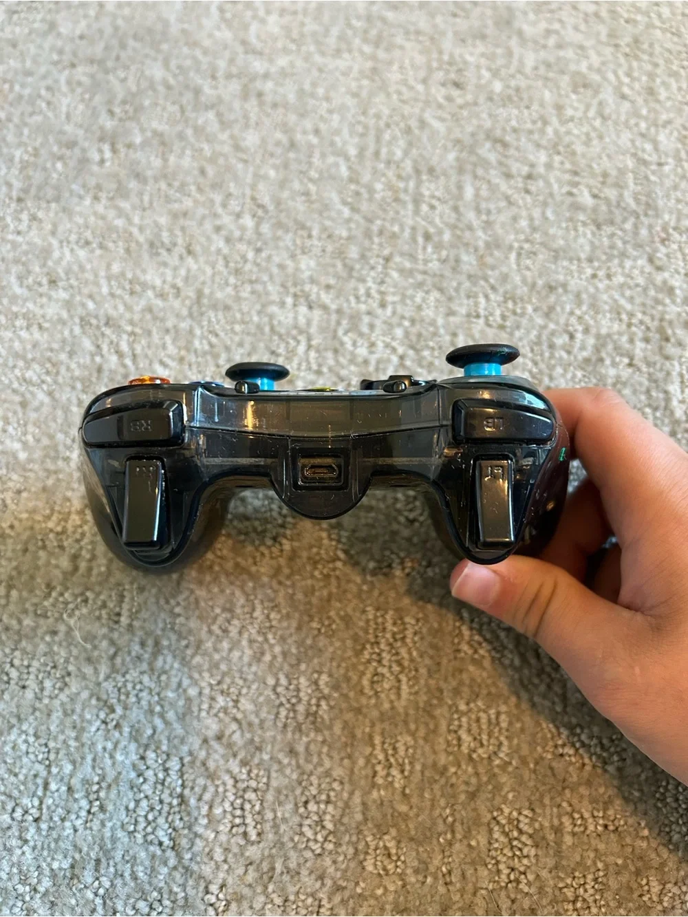 At Play Wired Controller For Xbox 360 And PC - Smoke Grey : Tested And Working